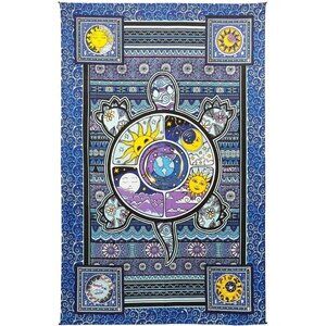 New Mini Turtle Tapestry Wall Hanging Decor Tablecloth Gift 30x45 Poster Art NIP